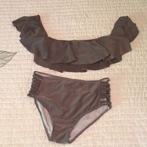 Adorable ruffle swimsuit- never worn.